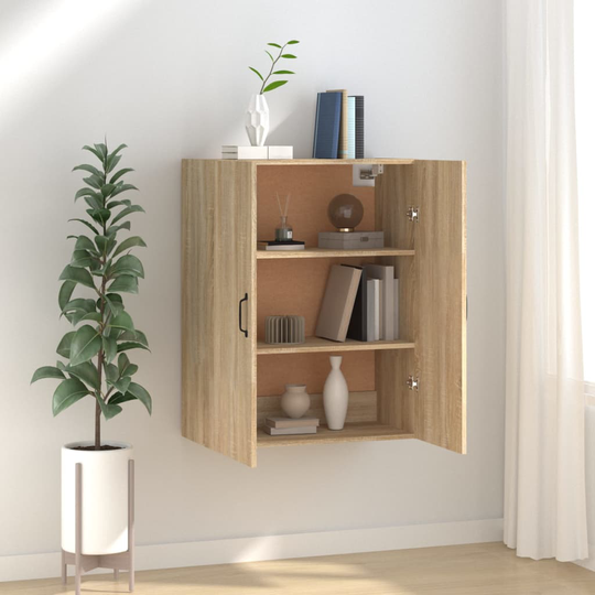 vidaXL Riippuva kaappi Sonoma-tammi 69,5x34x90 cm tekninen puu
