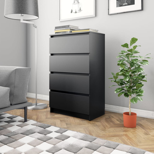 vidaXL Senkki musta 60x35x98,5 cm tekninen puu