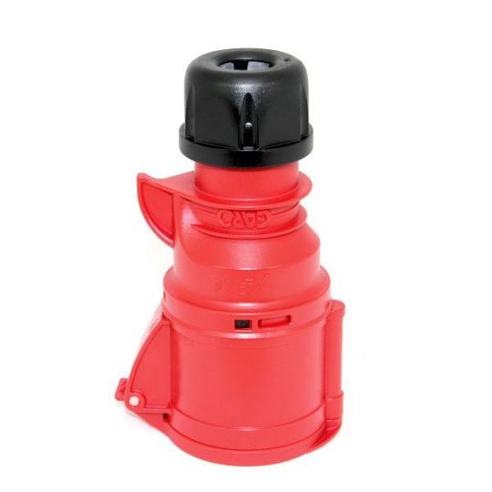 Garo Basic Jatkopistorasiat IP44 5-napainen 32A 6h, punainen