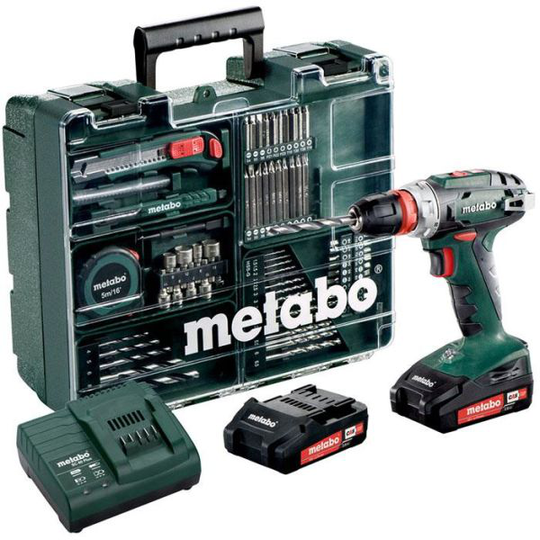 Metabo BS 18 QUICK SET Porakone-ruuvinväännin sis. akun ja laturin