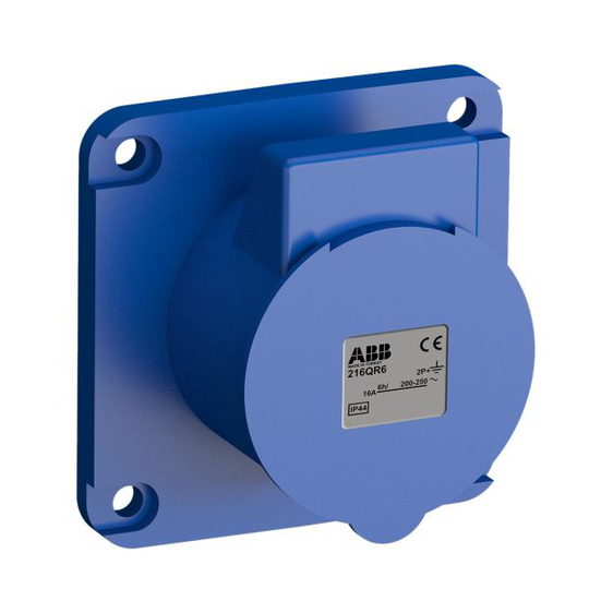 ABB 2CMA102289R1000 Paneelin ulostulo pikaliitettävä, tärinänkestävä Suora, 75 mm
