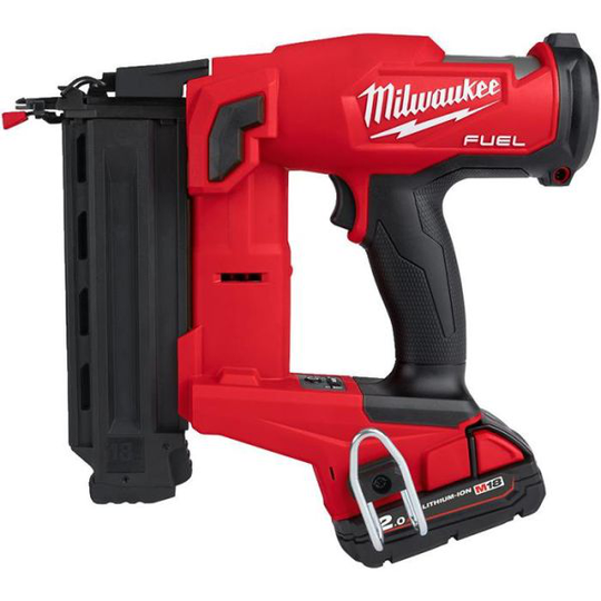 Milwaukee M18 FN18GS-202X Dyckertnaulain sis. akun ja laturin