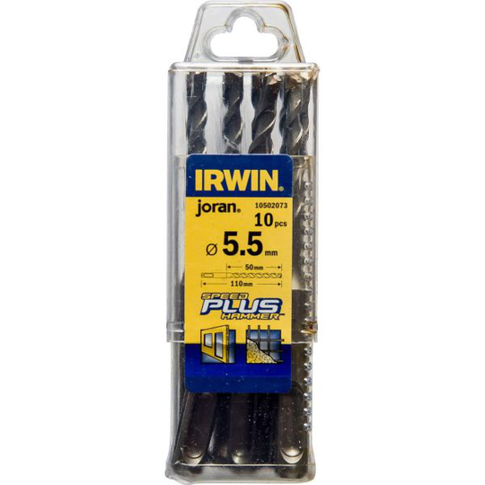 Irwin 10502073 Poranterä Ø5,5 mm, SpeedHammer Plus, 10 kpl Pituus: 110 mm