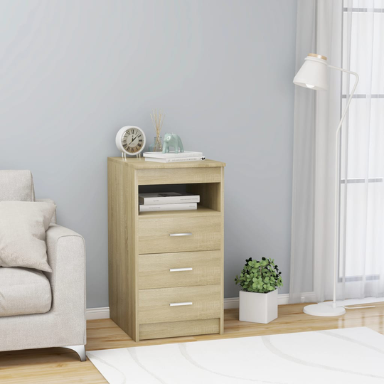 vidaXL Laatikosto Sonoma-tammi 40x50x76 cm tekninen puu