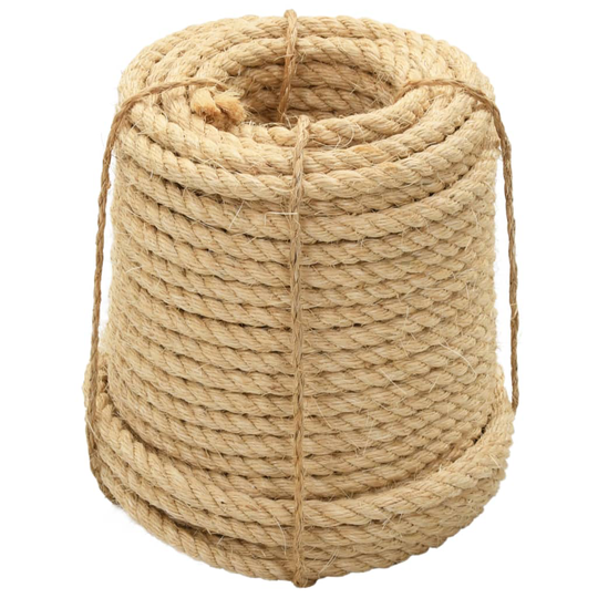 vidaXL Köysi 100 % Sisal 16 mm 100 m