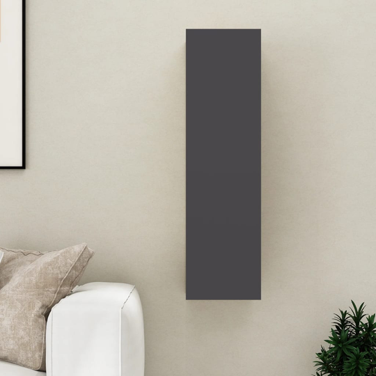 vidaXL TV-taso harmaa 30,5x30x110 cm lastulevy