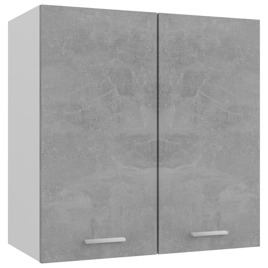 vidaXL Seinäkaappi betoninharmaa 60x31x60 cm lastulevy