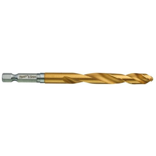 Milwaukee SHOCKWAVE Red Hex HSS-G TIN Metalliporanterä 1 kpl:n pakkaus 8,5 mm