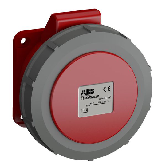 ABB 2CMA102337R1000 Paneelin ulostulo pikaliitettävä, tärinänkestävä Suora, 5-nastainen, IP44