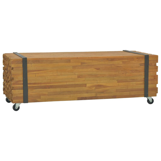 vidaXL Sohvapöytä 110x45x38 cm täysi tiikki