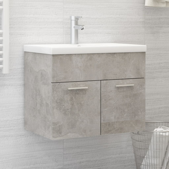 vidaXL Allaskaappi betoninharmaa 60x38,5x46 cm lastulevy