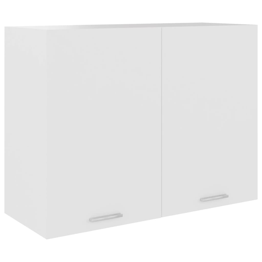 vidaXL Seinäkaappi valkoinen 80x31x60 cm lastulevy