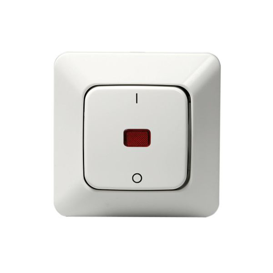 ABB 1062UK2 Kytkin upotettava, IP20, maalarinvalkoinen, valaistuksen kanssa 2-napainen
