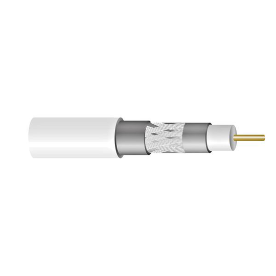 Televes 4151221K Koaksiaalikaapeli ulkomitta 3.6 mm 1 m, leikattu
