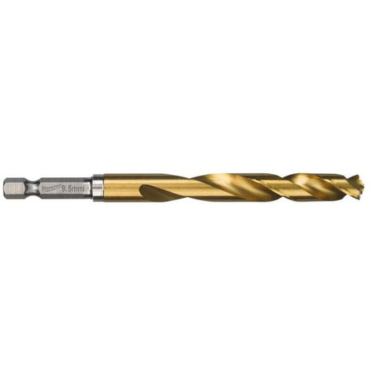Milwaukee SHOCKWAVE Red Hex HSS-G TIN Metalliporanterä 1 kpl:n pakkaus 9,5 mm