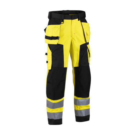 Blåkläder 156818113399C44 Huomiohousut huomiokeltainen/musta, työhousut Koko C44