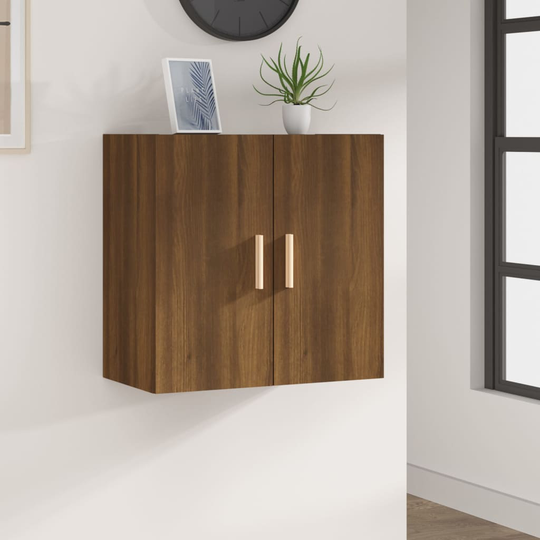 vidaXL TV-seinäkaappi ruskea tammi 60x30x60 cm tekninen puu