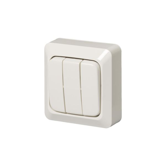 ABB 10631A4 Kytkin pinta-asennettava, IP20 3x1-napainen