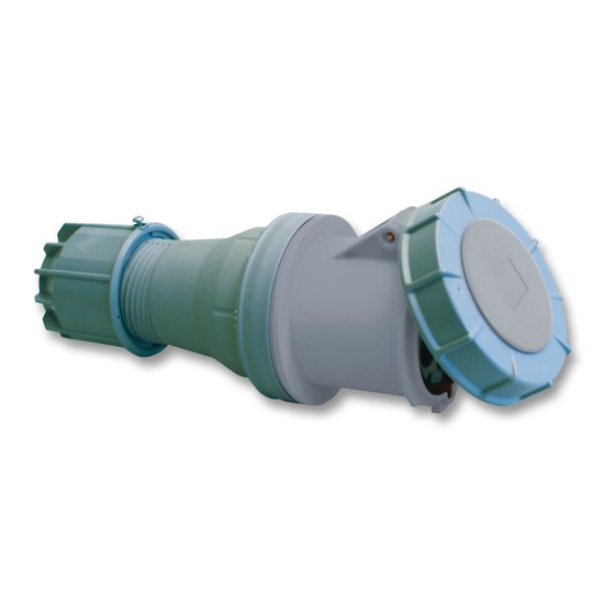 Garo SV 263-12 Jatkopistorasiat IP67, 3-napainen, 63 A Harmaa, 12 h