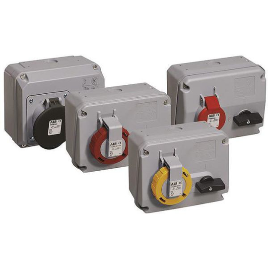 ABB 2CMA167631R1000 Seinäpistorasia IP44, 3P+J, 16 A 400 V