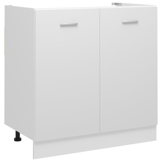 vidaXL Allaskaappi valkoinen 80x46x81,5 cm lastulevy