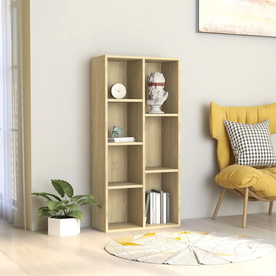 vidaXL Kirjahylly Sonoma-tammi 50x25x106 cm lastulevy