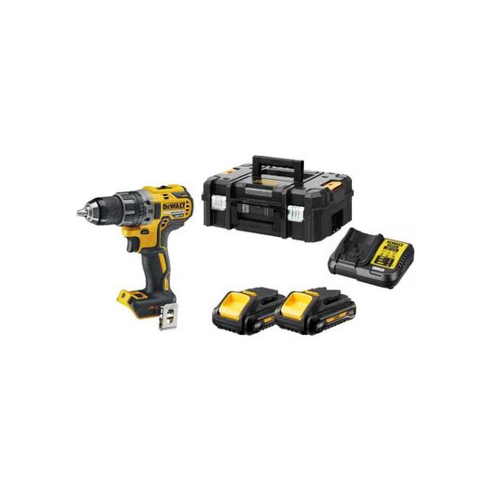 Dewalt DCD791L2T Porakone-ruuvinväännin 2 x 3,0 Ah:n akku ja laturi