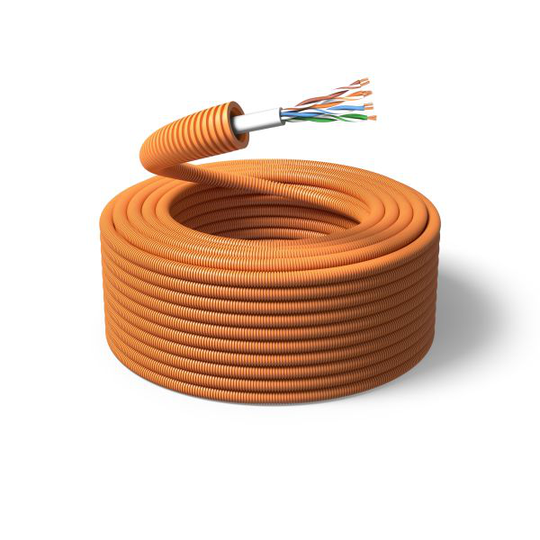 PM FLEX TELE Televiestintäkaapeli esireititetty, 16 mm x 100 m, 4x2x0,5 mm²
