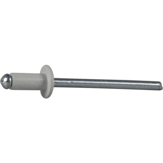 ESSVE 62731 Vetoniitit Ø4 x 8 mm, alumiini/teräs, avoin Valkoinen, 650 kpl
