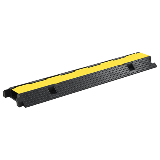 vidaXL Kaapelisuoja 1 kourulla kumi 100 cm