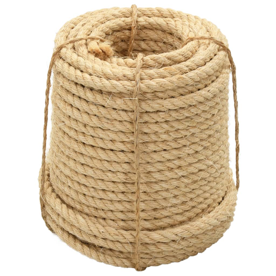 vidaXL Köysi 100 % Sisal 20 mm 50 m