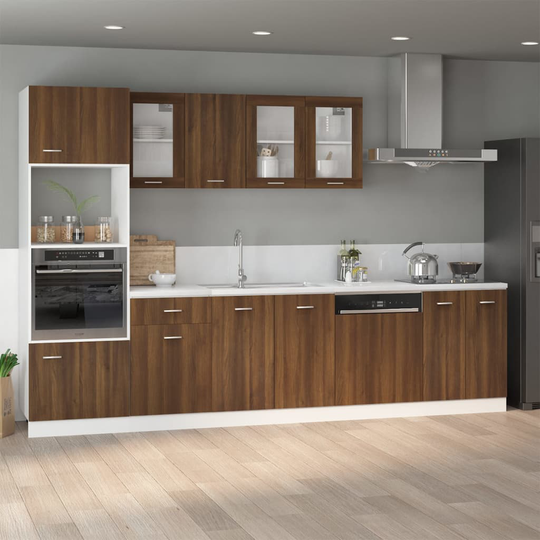 vidaXL Allaskaappi ruskea tammi 80x46x81,5 cm tekninen puu