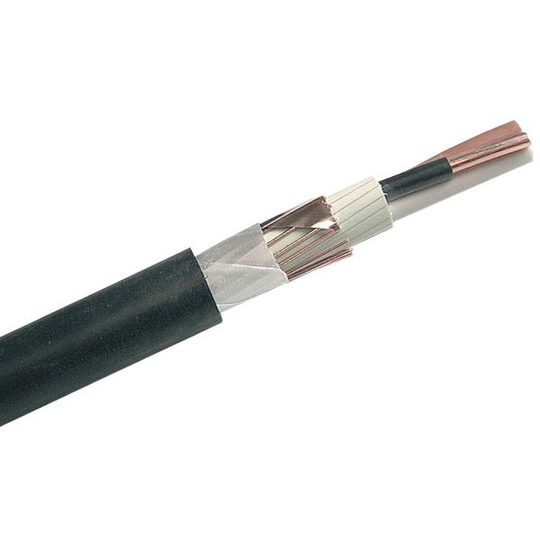 Nexans 15120198-201-00 Maadoituskaapeli EXQJ, 1 kV 2x2,5/2,5 mm², musta, 1 m