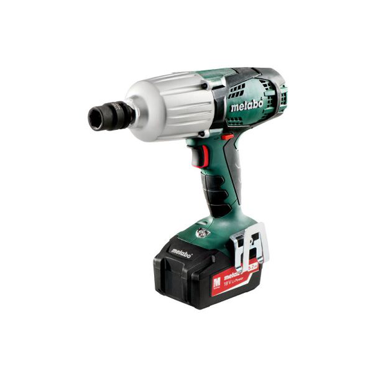 Metabo SSW 18 LTX 600 Mutterinväännin 2 x 5,2 Ah:n akku ja laturi