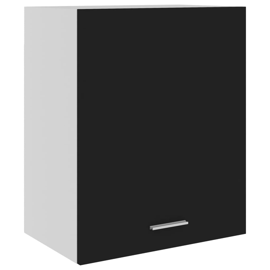 vidaXL Seinäkaappi musta 50x31x60 cm lastulevy