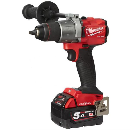 Milwaukee M18 ONEDD2-502X Porakone-ruuvinväännin sis. akun ja laturin