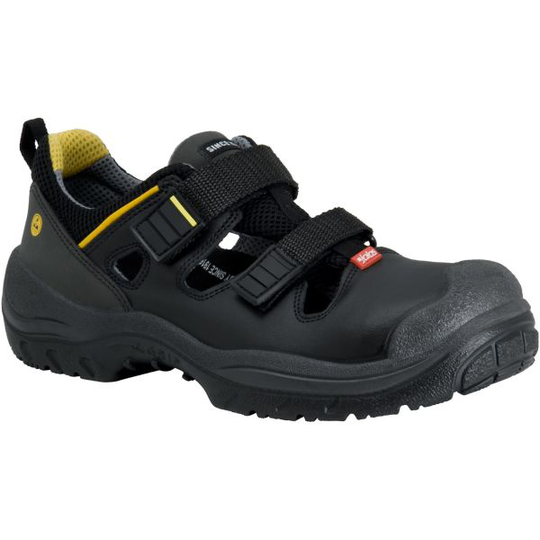 Jalas 3108 Monza Grip Suojasandaali S1P, musta, tarra 36