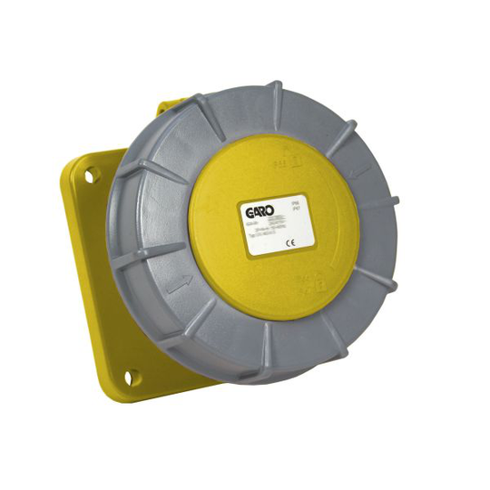 Garo UIV 363-4 S Paneelin ulostulo IP67, 4-napainen, 63A Keltainen, 4 h