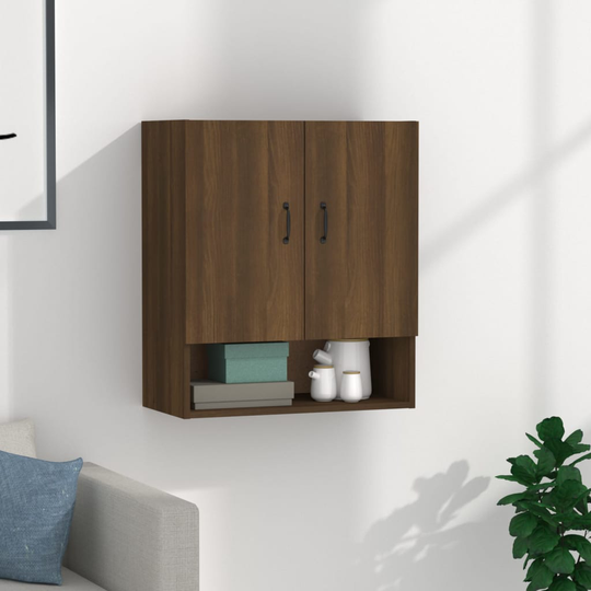 vidaXL Seinäkaappi ruskea tammi 60x31x70 cm tekninen puu