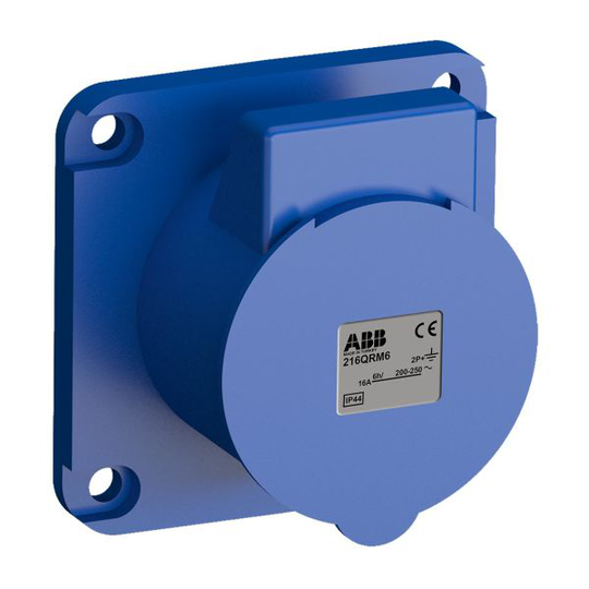 ABB 2CMA102288R1000 Paneelin ulostulo pikaliitettävä, tärinänkestävä Suora, 70 mm