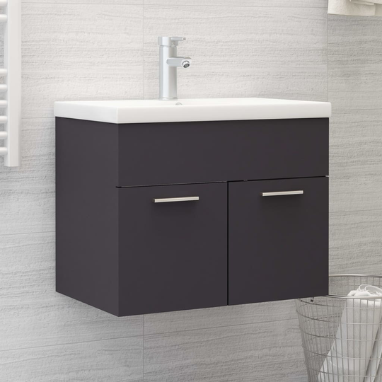 vidaXL Allaskaappi harmaa 60x38,5x46 cm lastulevy