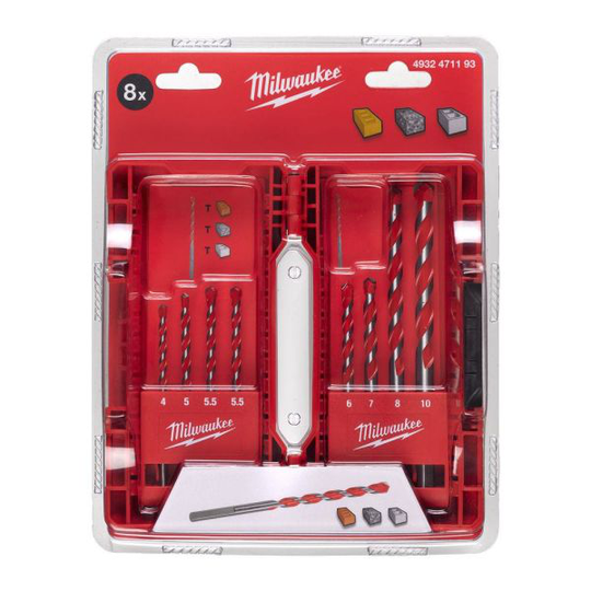 Milwaukee 4932471192 Betoniporasarja 8-osainen