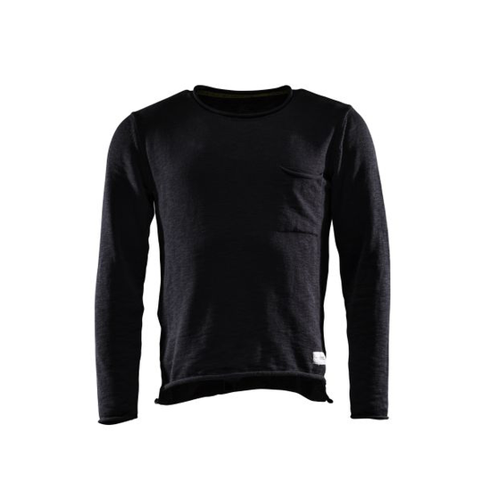 Monitor Sweat One Neulepaita pitkähihainen, musta Koko XS