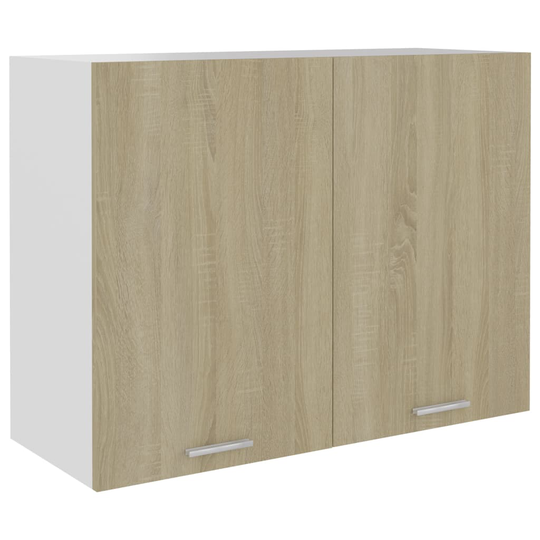 vidaXL Seinäkaappi Sonoma tammi 80x31x60 cm lastulevy