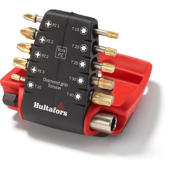 Hultafors TDB Torx/PZ Ruuvikärkisarja 10 kpl, sis. kärjenpitimen