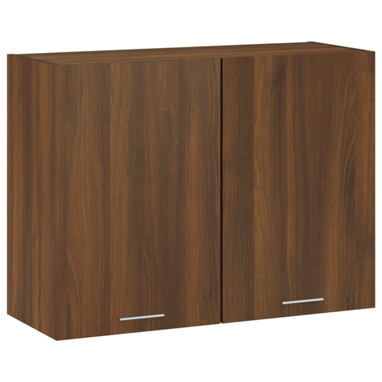 vidaXL Riippuva kaappi ruskea tammi 80x31x60 cm tekninen puu