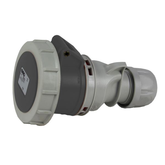 Garo SV 316-7 S Jatkopistorasiat IP67, 4-napainen, 16A 500 V, musta, 7 h