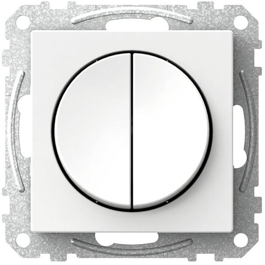 Schneider Electric Exxact WDE002316 Kytkin pyöreä vipu, kruunu, valkoinen