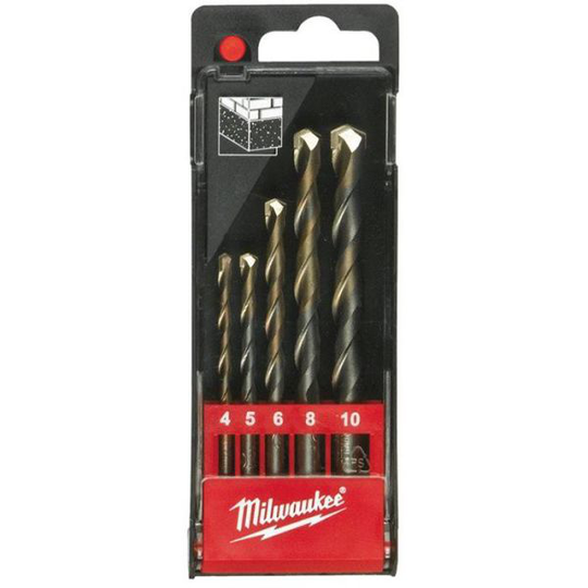Milwaukee DIN 8039 4932352333 Betoniporasarja pyöreä kiinnike, 5 osaa