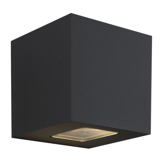 Hide-a-Lite Cube XL II Seinävalaisin 3000K, 1890 lm, 80°, 25W, IP65 Antrasiitti